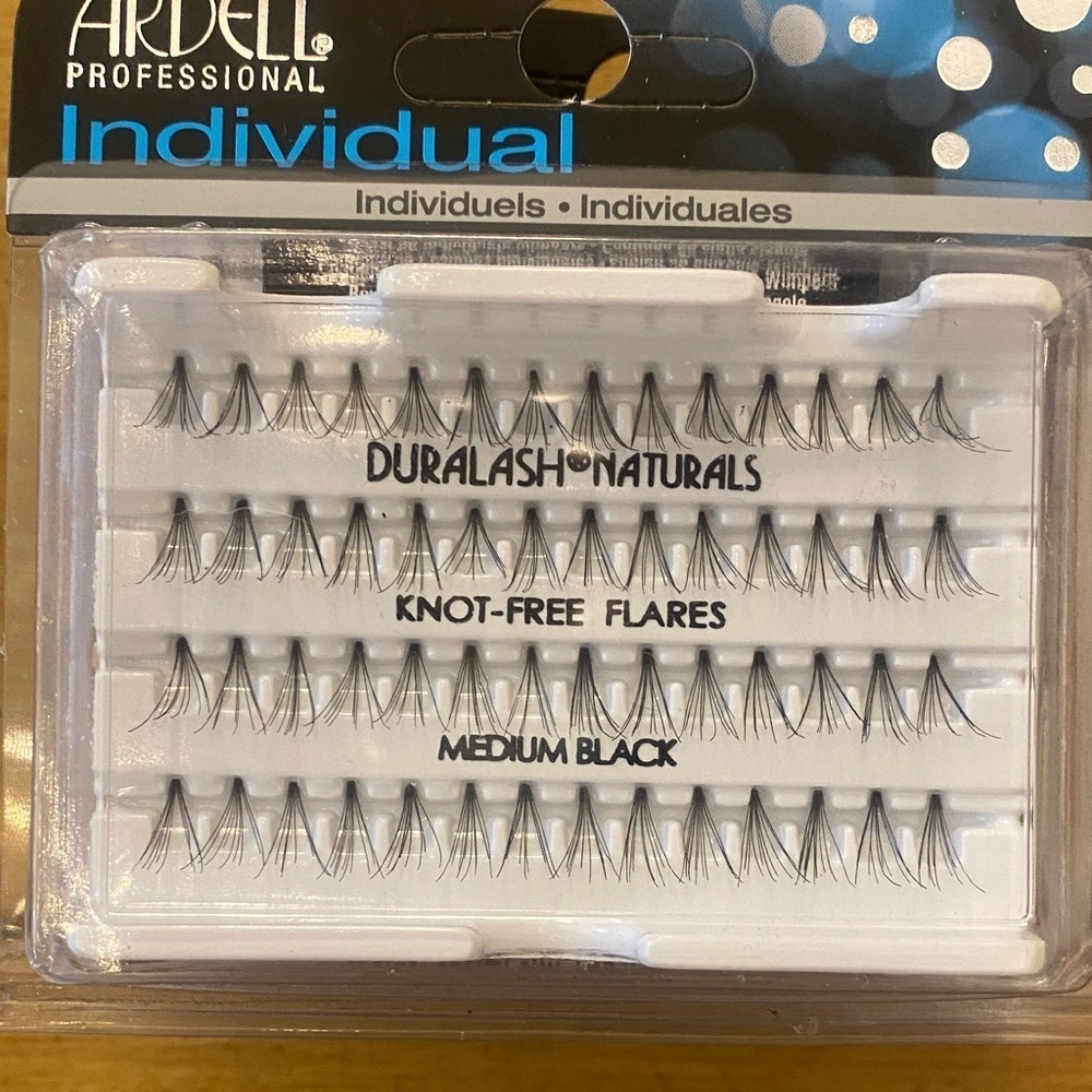 Ardell 4 pack Lashes Individual DuraLash Flare Medium Black New Unopened